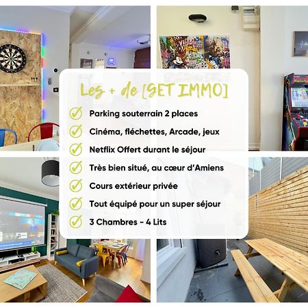 Maison 3Ch - Cinema - Game Room - Parking - Gare Amiens Ngoại thất bức ảnh
