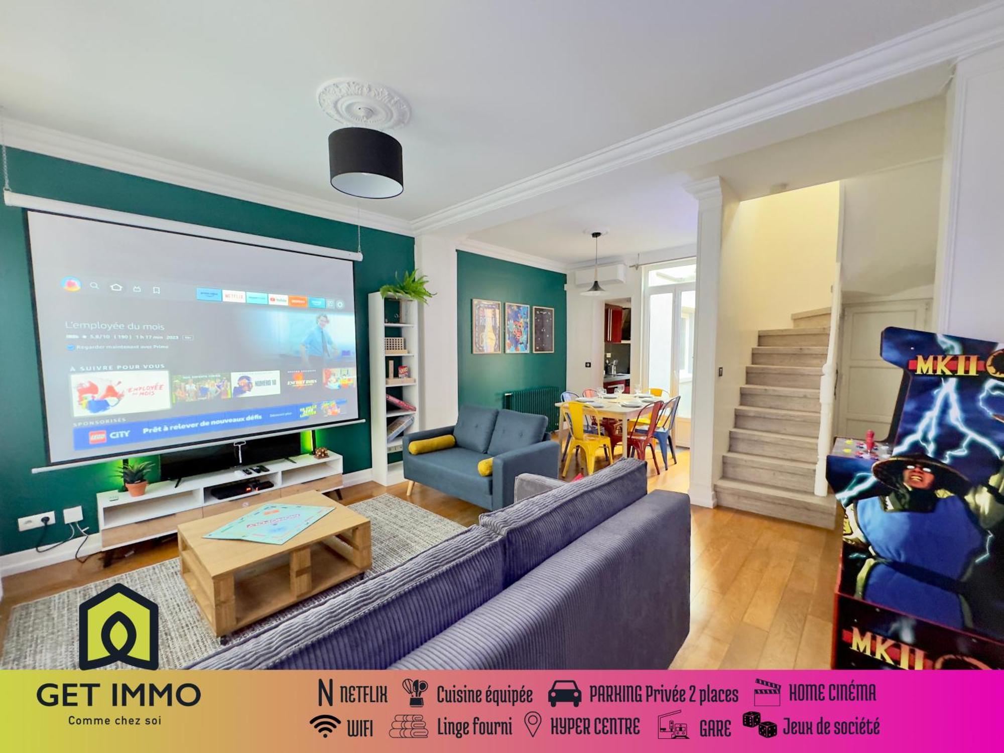 Maison 3Ch - Cinema - Game Room - Parking - Gare Amiens Ngoại thất bức ảnh