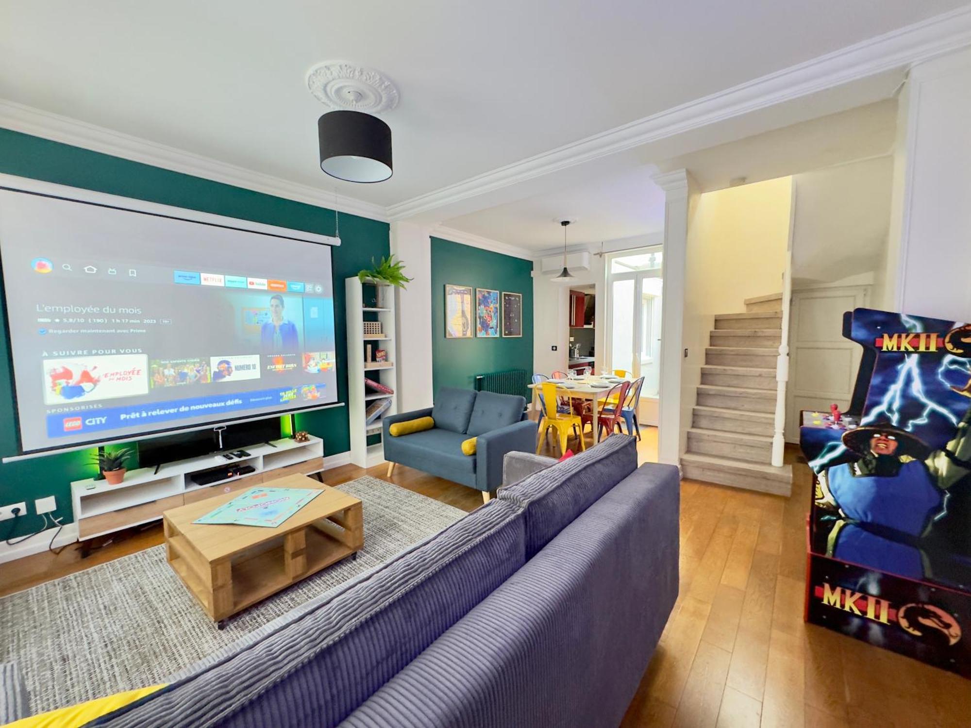 Maison 3Ch - Cinema - Game Room - Parking - Gare Amiens Ngoại thất bức ảnh